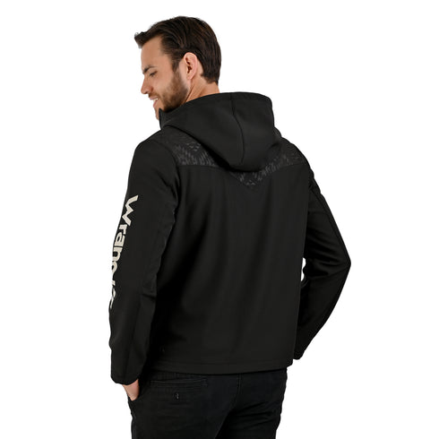 WRANGLER Chamarra negra Outdoor para Caballero con Capucha.